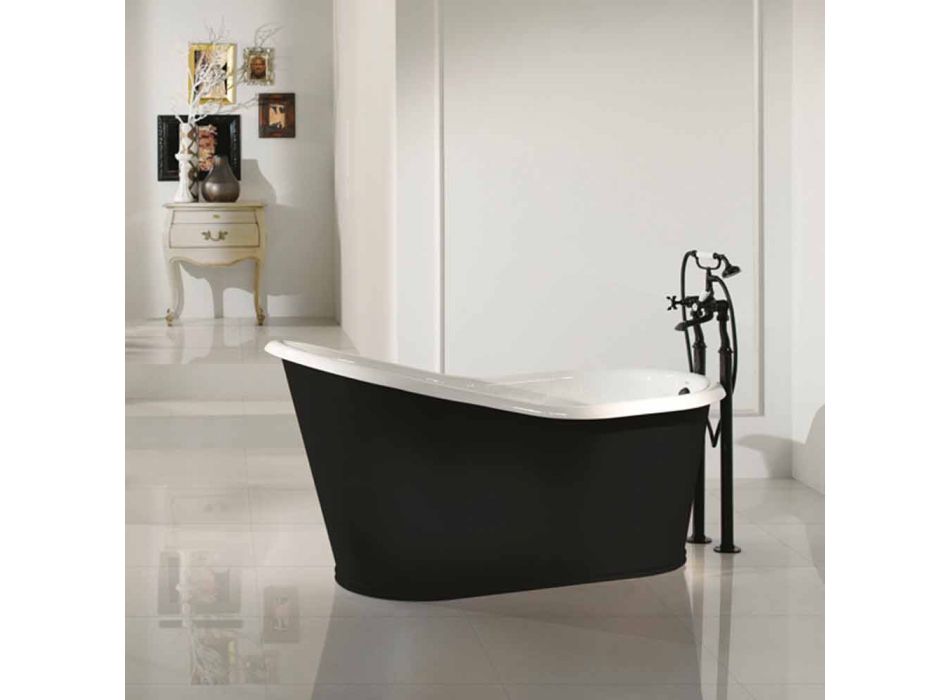 diseño de baño independiente fundido pintado viejo del hierro Viadurini