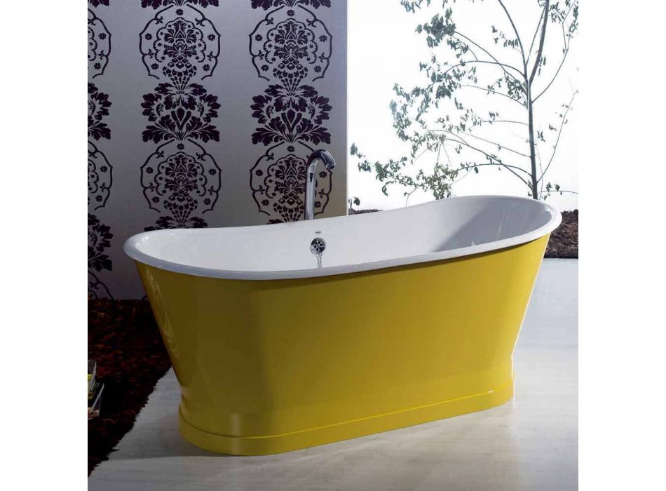 Bañera independiente de hierro de color diseño moderno Betty Viadurini