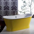 Bañera de hierro fundido de colores independiente diseño moderno Betty