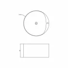 Bañera redonda de diseño redondo hecha en Italia Cremona Viadurini