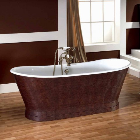 Baño con cuero de hierro fundido cubierta exterior Elsie