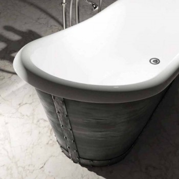 Bañera independiente de resina de diseño moderno hecha en Italia, Furtei