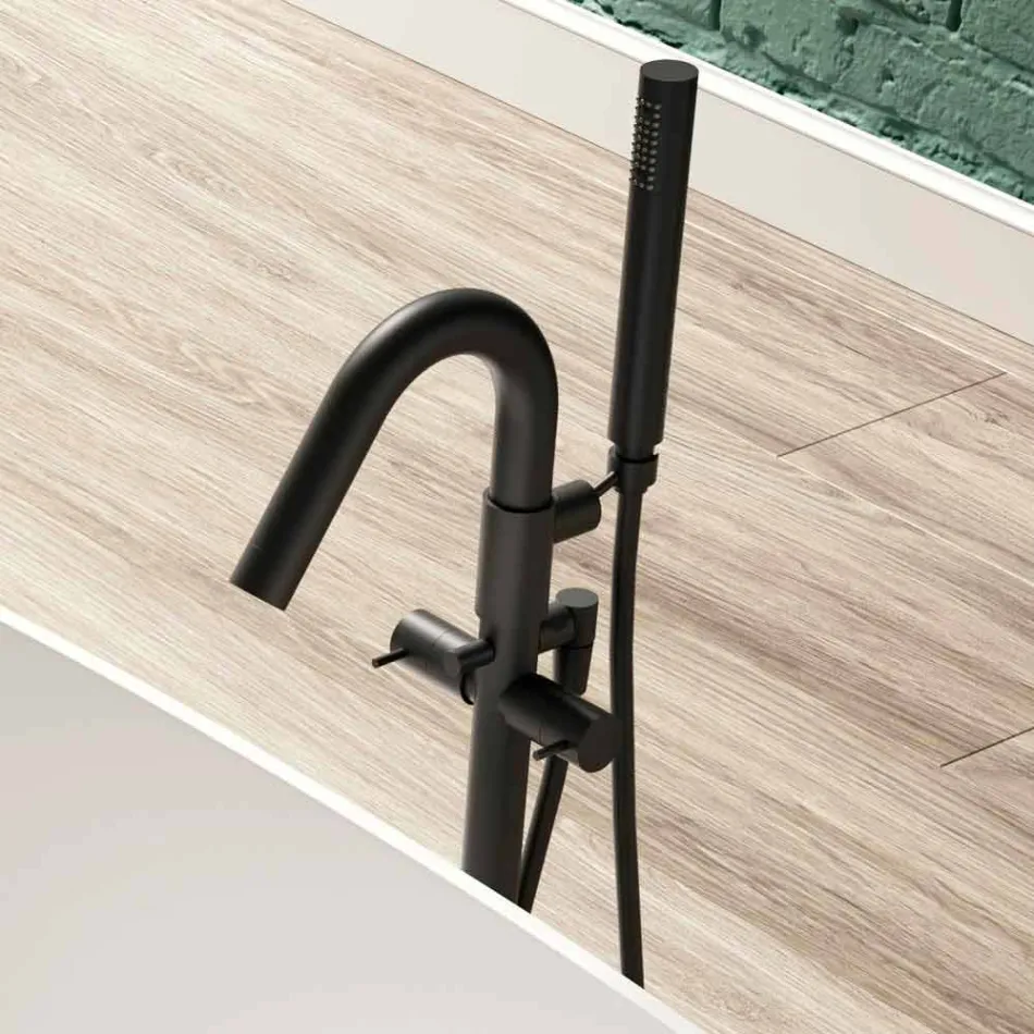 Bañera Independiente, Diseño Superficie Sólida Brillante / Mate - Velo Viadurini