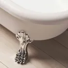 Diseño de baño independiente, pies en acabado cromado - Gratis Viadurini