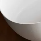 Bañera independiente, hecha en Italia, en superficie sólida - Flow Viadurini