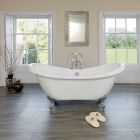 baño independiente diseño moderno blanco de acrílico 1750x720mm primavera Viadurini