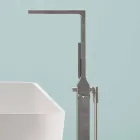 Baño independiente de diseño moderno blanco brillante o mate - cara Viadurini