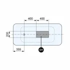 Baño independiente de diseño moderno blanco brillante o mate - cara Viadurini