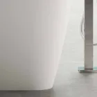 Baño independiente de diseño moderno blanco brillante o mate - cara Viadurini