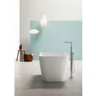Baño independiente de diseño moderno blanco brillante o mate - cara Viadurini
