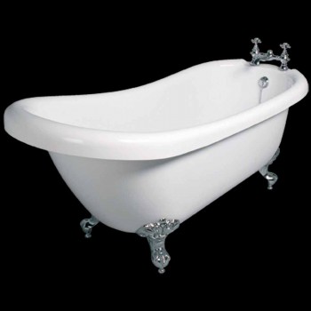 Baño de diseño moderno independiente en acrílico blanco amanecer 1700x750mm