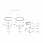 diseño baño independiente níquel y cobre Angelica Viadurini