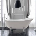 Independiente de diseño en el baño de verano blanco acrílico 1700x720 mm