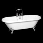 baño independiente en la moderna blanca acrílica Sol 1774x805 mm Viadurini
