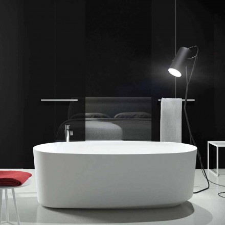 Bañera de diseño monobloque independiente producida en Italia, Dongo Viadurini