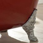 Bañera independiente vintage con pies de hierro fundido, Made in Italy - Naike Viadurini