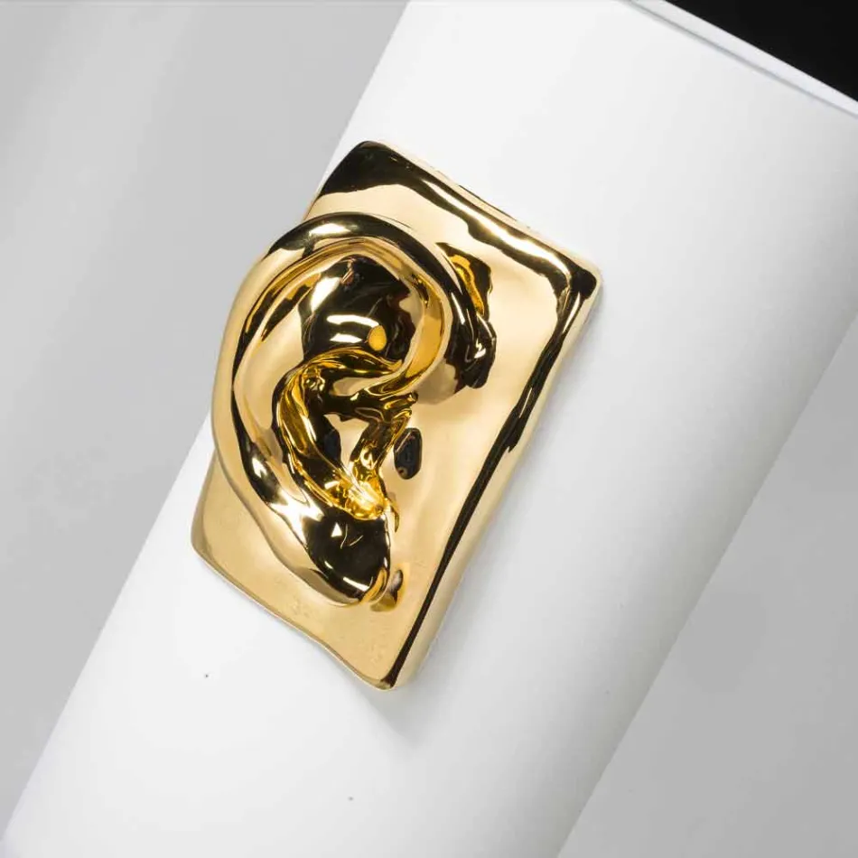 Jarrón alto artesanal de cerámica coloreada Made in Italy - Monte Viadurini