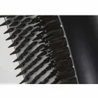 Jarrón alto de interior en acero y cerámica negra mate Made in Italy - Jesolo Viadurini