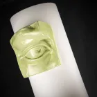 Jarrón alto de cerámica blanca con detalles de colores Made in Italy - Monte Viadurini