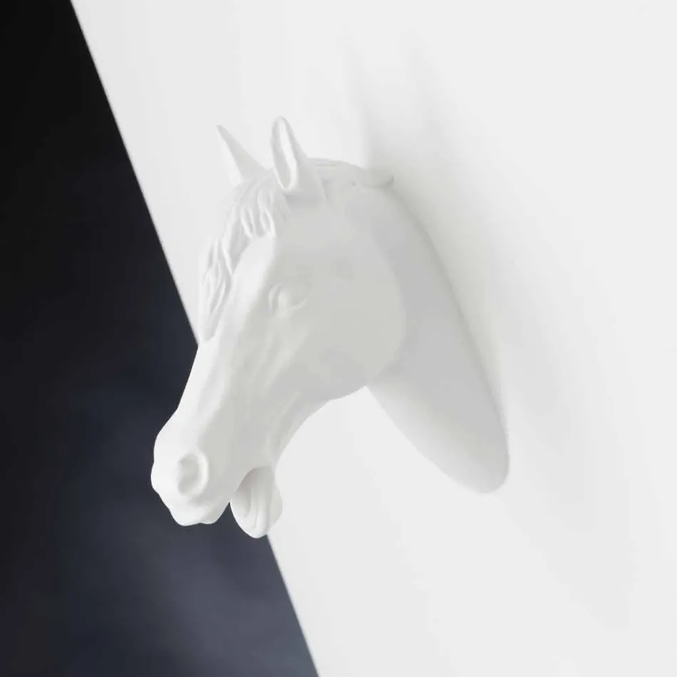 Jarrón alto de interior de cerámica blanca hecho a mano en Italia - Jacky Viadurini