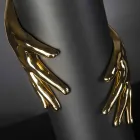 Jarrón alto de cerámica para interior hecho a mano en Italia - Monte Viadurini