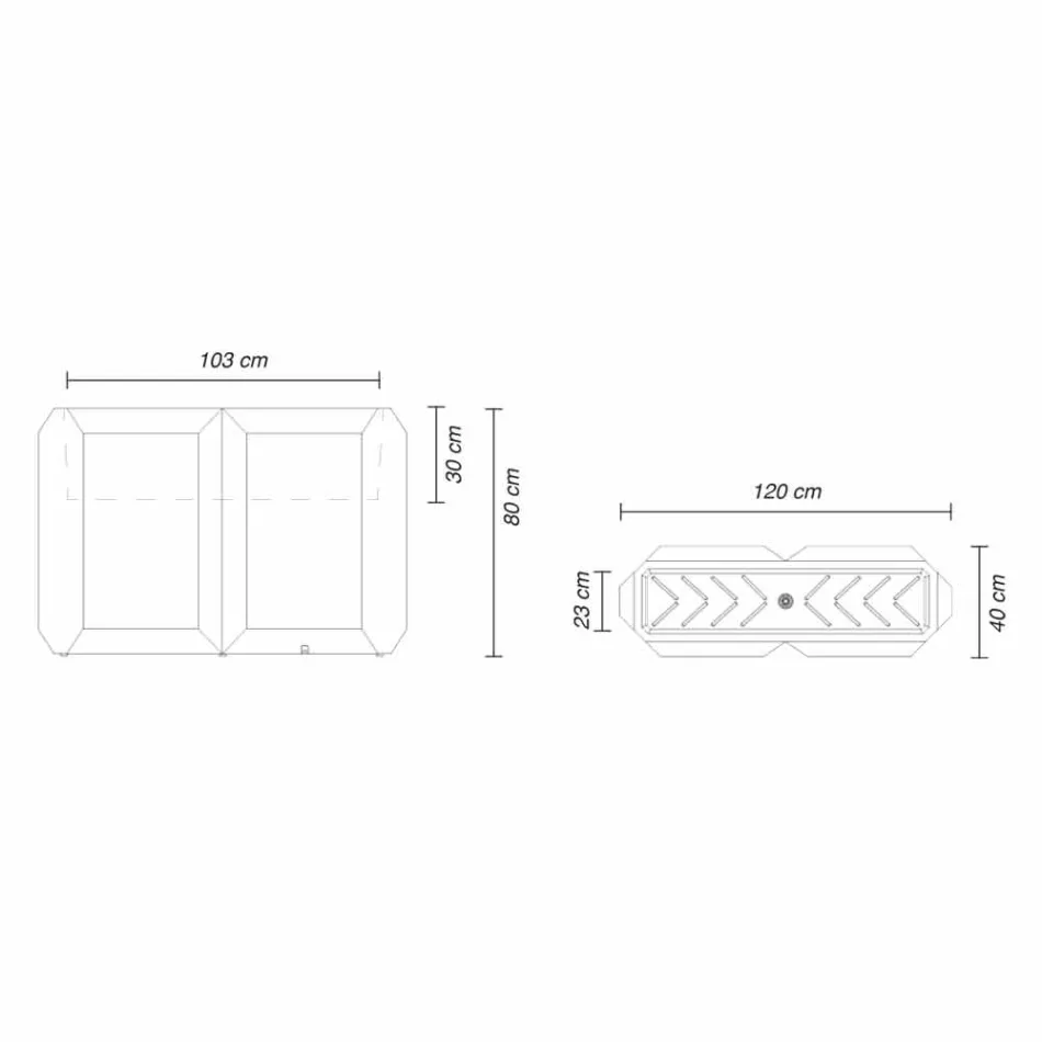 Jarrón blanco para interiores o exteriores en plástico de 3 tamaños - Gem by Myyour Viadurini
