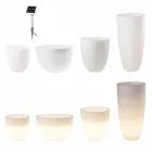 Florero con Iluminación Led o Solar Diseño Moderno de Varios Tamaños - Svasostar Viadurini