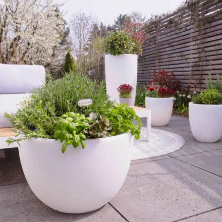 Florero con Iluminación Led o Solar Diseño Moderno de Varios Tamaños - Svasostar Viadurini