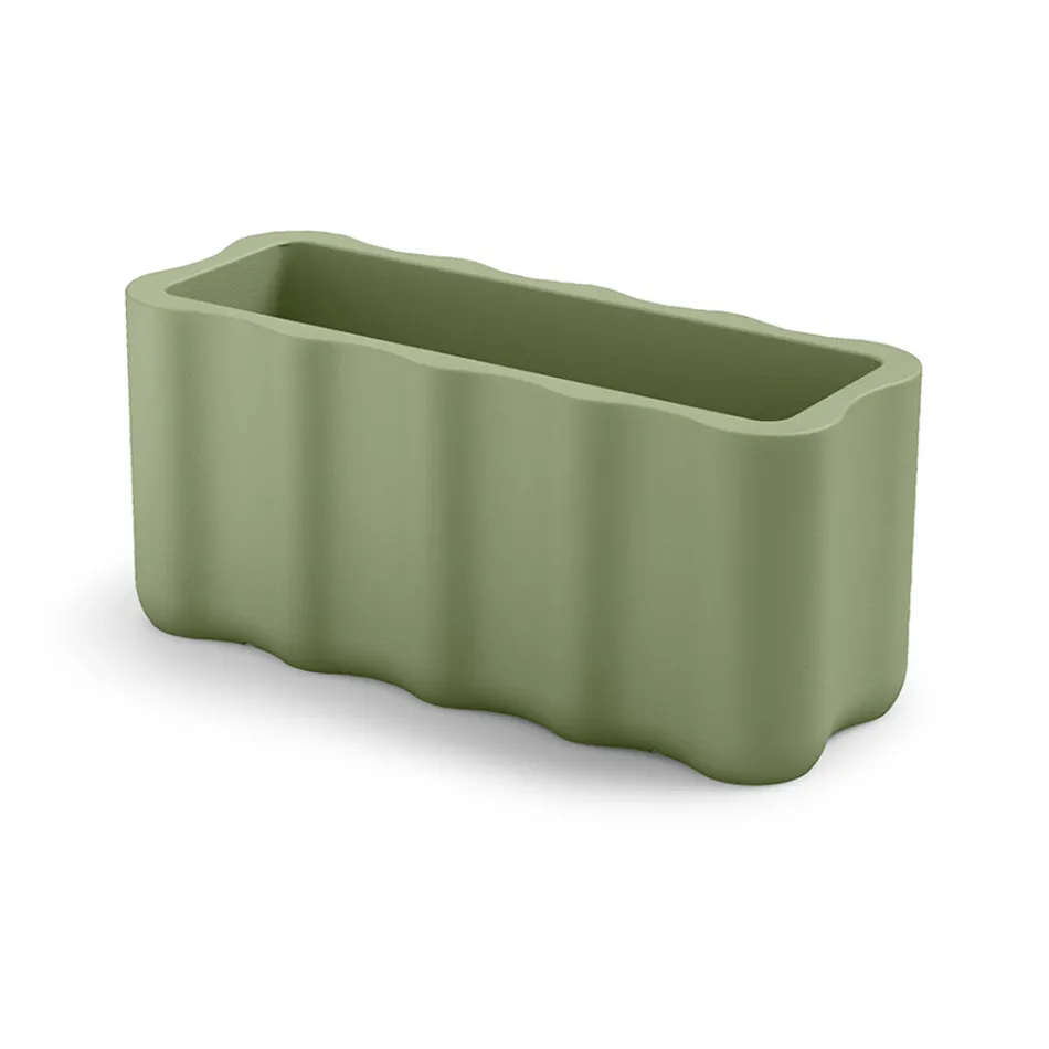 Jarrón de exterior en polietileno de colores Made in Italy - Messy Viadurini