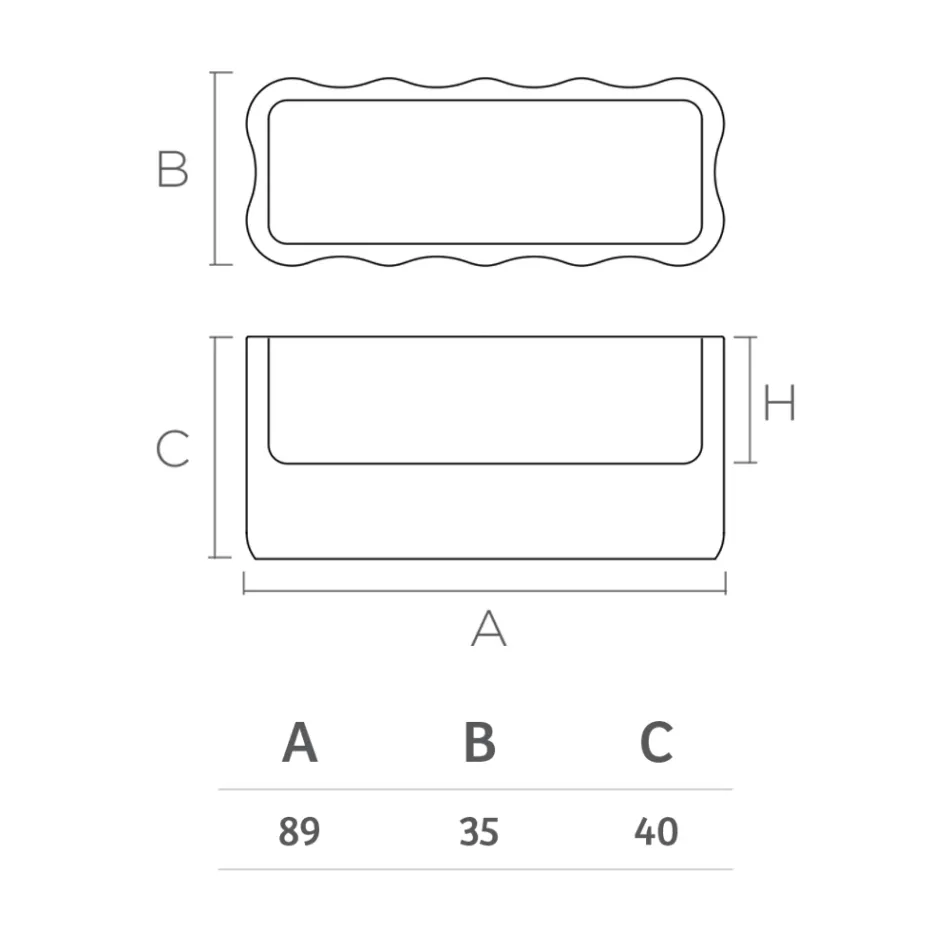 Jarrón de exterior en polietileno de colores Made in Italy - Messy Viadurini