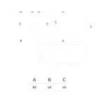 Florero Exterior Rectangular De Polietileno De Colores Made in Italy - Gris Viadurini