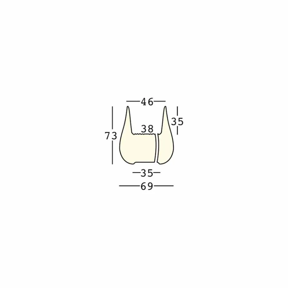 Jarrón colgante de diseño luminoso para exteriores en polietileno Made in Italy - Monita Viadurini