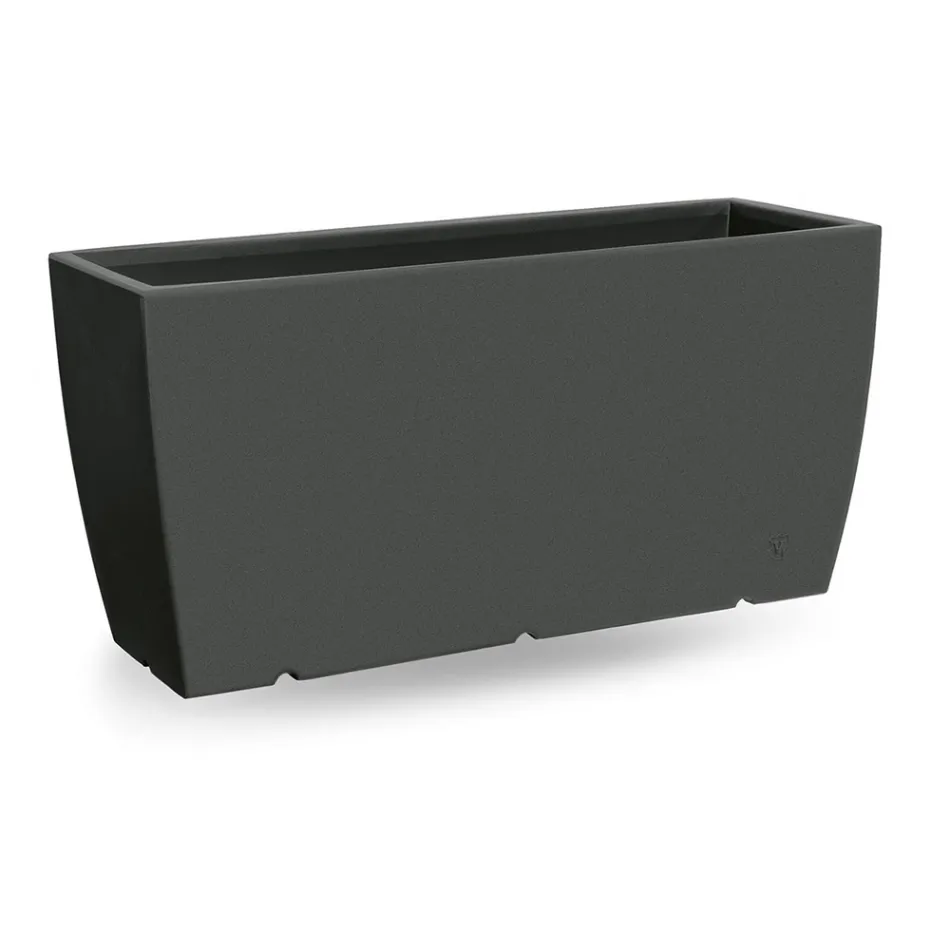 Florero Rectangular Exterior en Polietileno Made in Italy - Albarone Viadurini