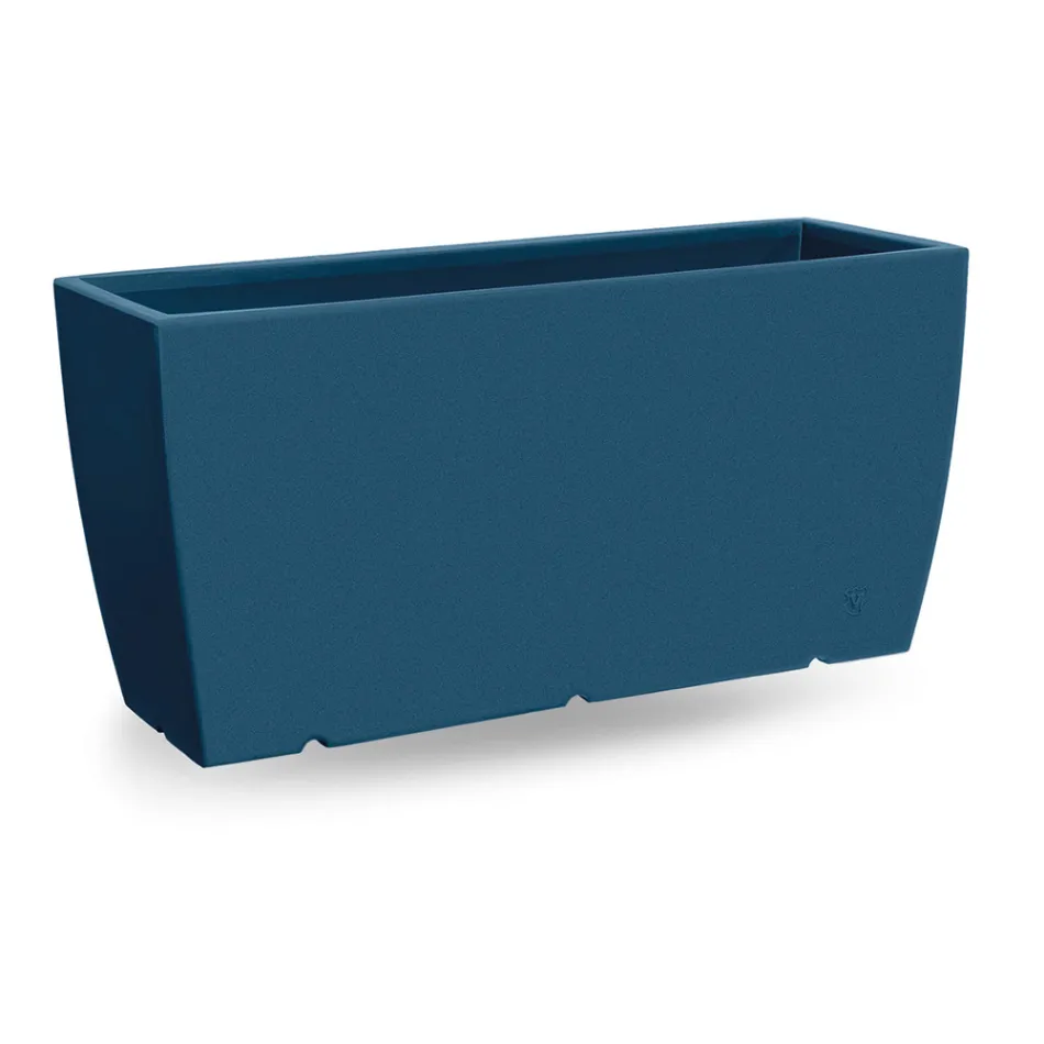 Florero Rectangular Exterior en Polietileno Made in Italy - Albarone Viadurini
