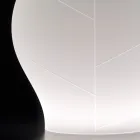 Jarrón de jardín luminoso de polietileno blanco fabricado en Italia - Loto Viadurini