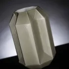 Jarrón de interior en vidrio pulido hecho a mano en Italia - Flock Viadurini