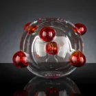 Jarrón de interior redondo en vidrio soplado de Murano Made in Italy - Astore Viadurini