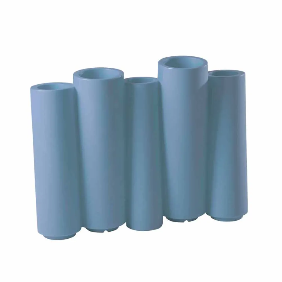 Jarrón decorativo en color Slide Bamboo de diseño moderno hecho en Italia. Viadurini