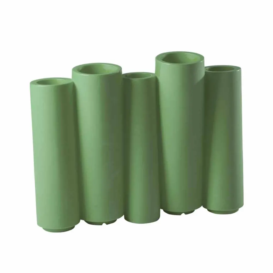 Jarrón decorativo en color Slide Bamboo de diseño moderno hecho en Italia. Viadurini