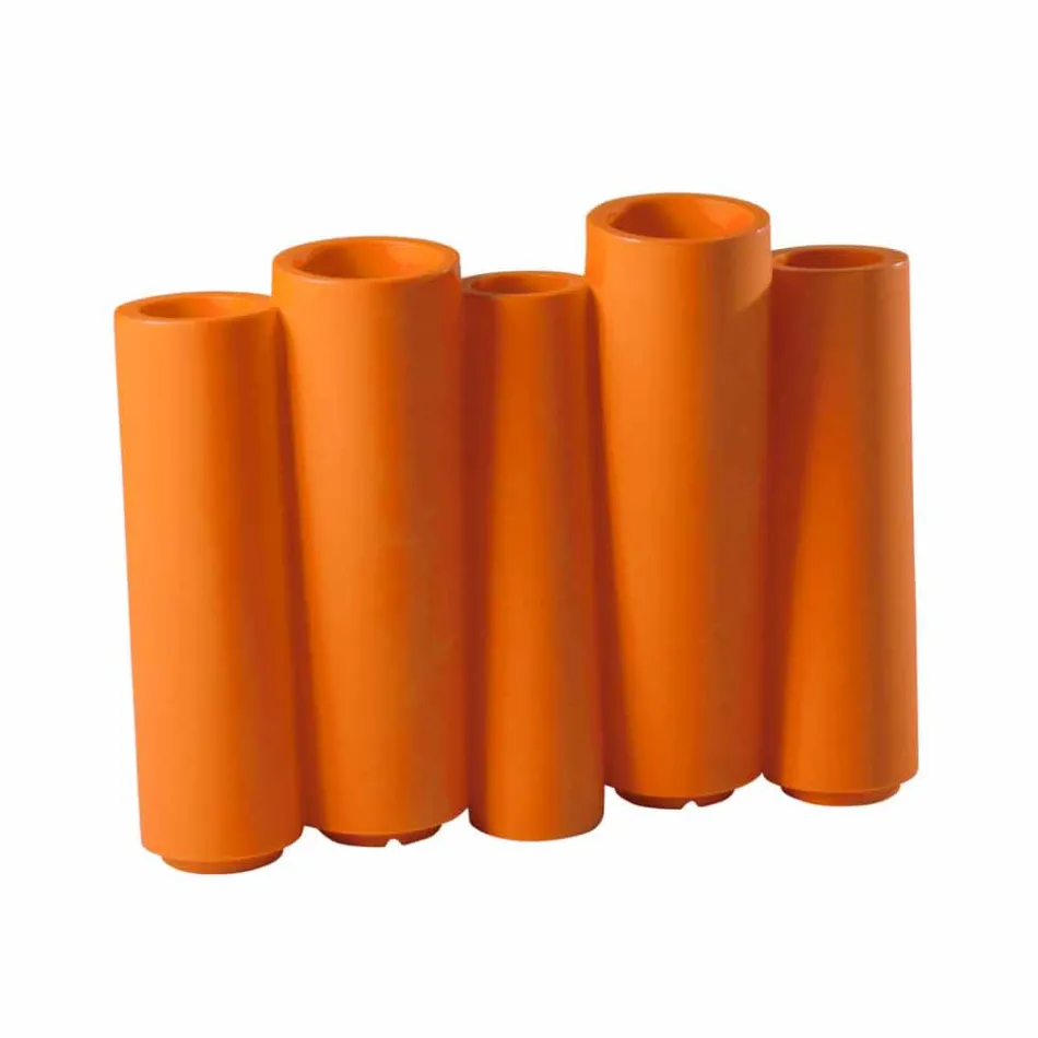 Jarrón decorativo en color Slide Bamboo de diseño moderno hecho en Italia. Viadurini