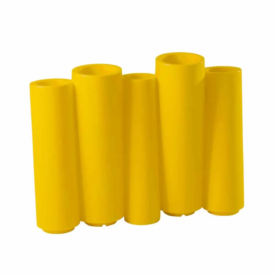 Jarrón decorativo en color Slide Bamboo de diseño moderno hecho en Italia. Viadurini