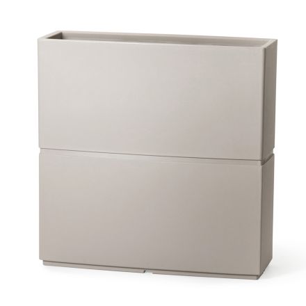 Jarrón decorativo de interior en polietileno 2 tamaños Made in Italy - Lambo Viadurini