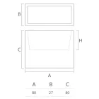 Jarrón decorativo de interior en polietileno 2 tamaños Made in Italy - Lambo Viadurini