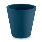 Jarrón decorativo redondo de polietileno de colores Made in Italy - Mengo Viadurini