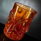 Jarrón decorativo de cristal soplado de Murano naranja Made in Italy - Mister Viadurini