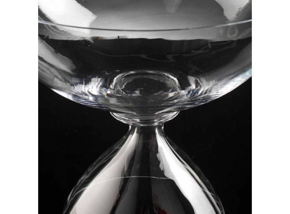 Jarrón decorativo de vidrio soplado hecho a mano en Italia - Serena Viadurini