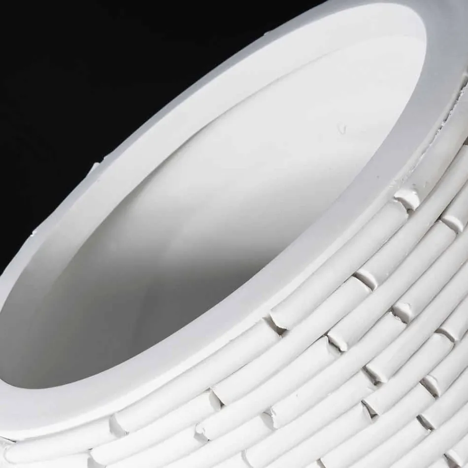 Jarrón de cerámica decorativo de interior hecho a mano en Italia - Calisto Viadurini