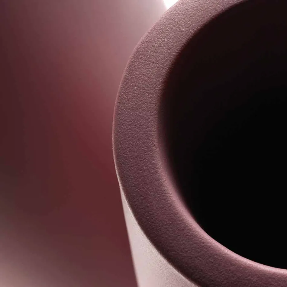 Jarrón Reversible Decorativo de Polietileno de Diseño Made in Italy - Nadai Viadurini