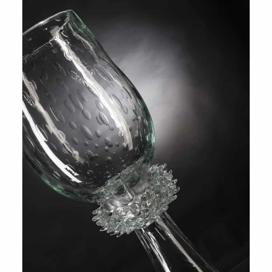 Jarrón de interior elegante en vidrio soplado de Murano Made in Italy - Copernicus Viadurini