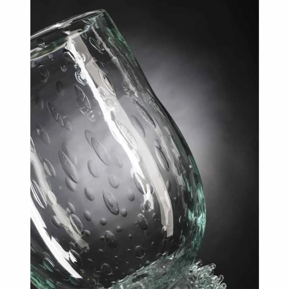 Jarrón de interior elegante en vidrio soplado de Murano Made in Italy - Copernicus Viadurini